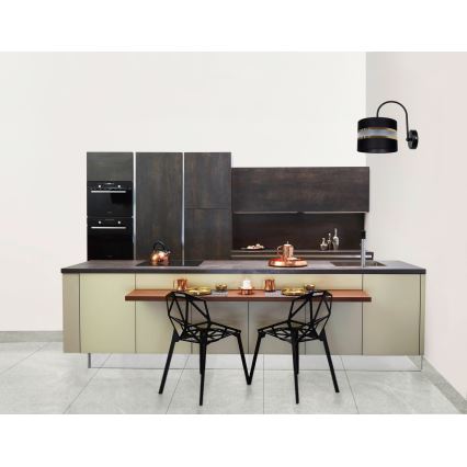 Iluminação de parede CORAL 1xE27/60W/230V preta