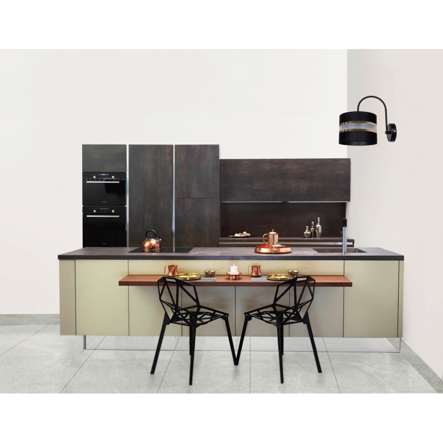 Iluminação de parede CORAL 1xE27/60W/230V preta