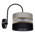 Iluminação de parede CORAL 1xE27/60W/230V preto/cinzento