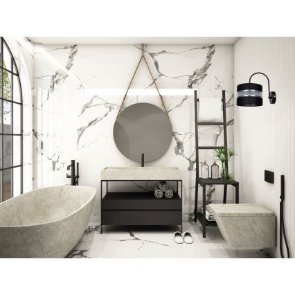 Iluminação de parede CORAL 1xE27/60W/230V preto