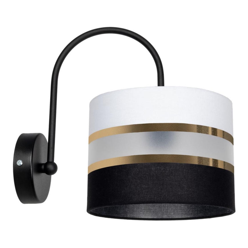 Iluminação de parede CORAL 1xE27/60W/230V preto