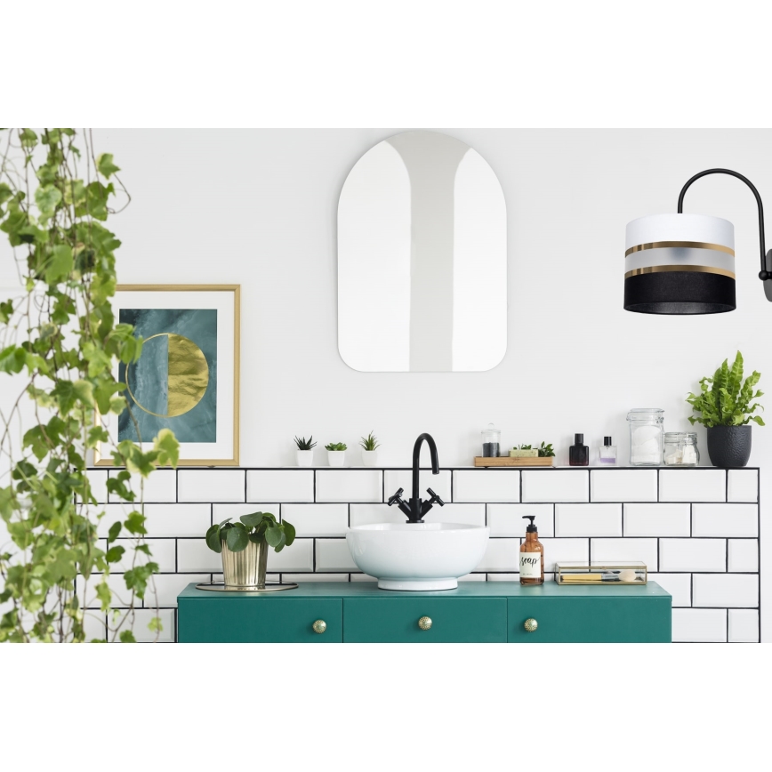 Iluminação de parede CORAL 1xE27/60W/230V preto