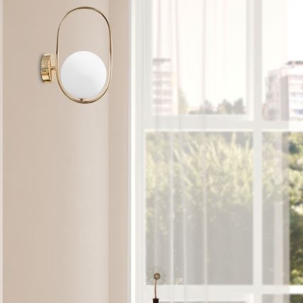 Iluminação de parede CORDEL 1xG9/28W/230V dourado