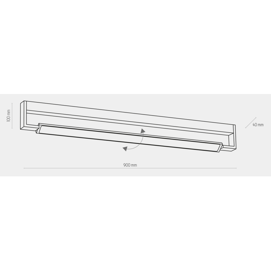 Iluminação de parede de casa de banho LED DEKSTER LED/36W/230V IP44 branca