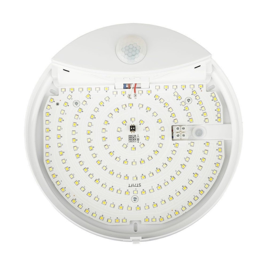 Iluminação de parede para casa de banho LED com sensor SAMSUNG CHIP LED/15W/230V 3000/4000/6000K IP44 branco