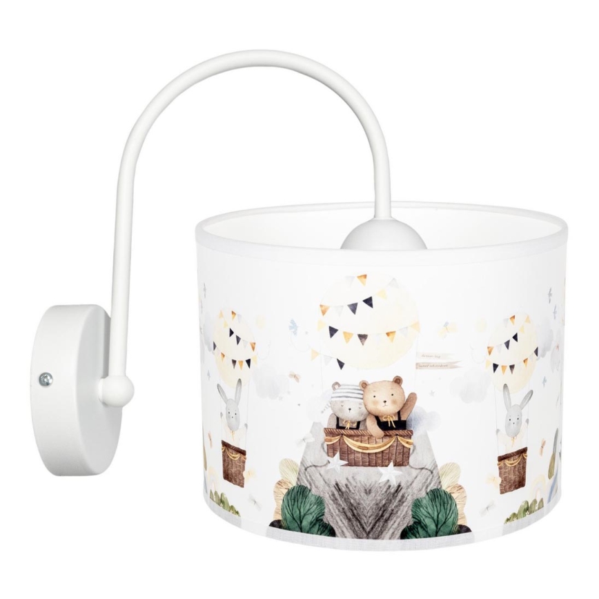 Iluminação de parede de criança BEARS 1xE27/60W/230V