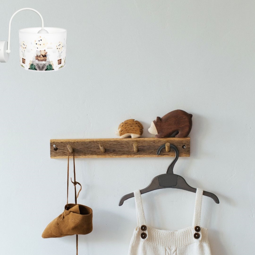 Iluminação de parede de criança BEARS 1xE27/60W/230V