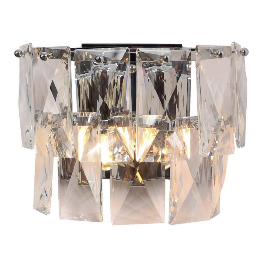 Iluminação de parede de cristal CHELSEA 2xE14/40W/230V cromado brilhante