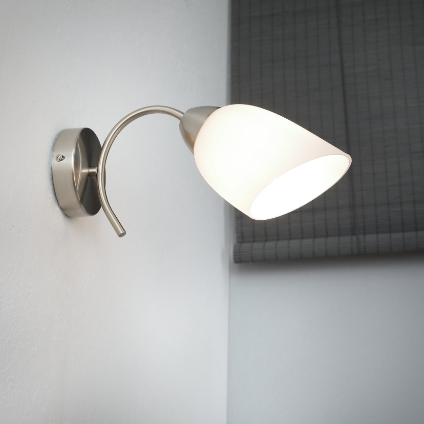 Iluminação de parede DONNA 1xE27/60W/230V níquel