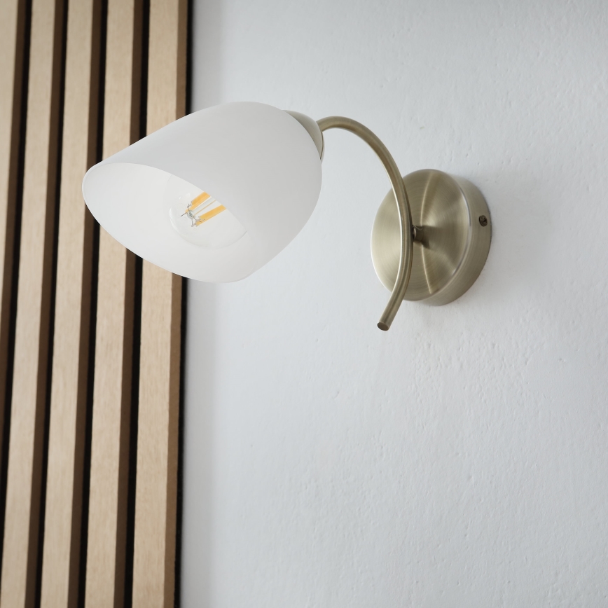 Iluminação de parede DONNA 1xE27/60W/230V pátina