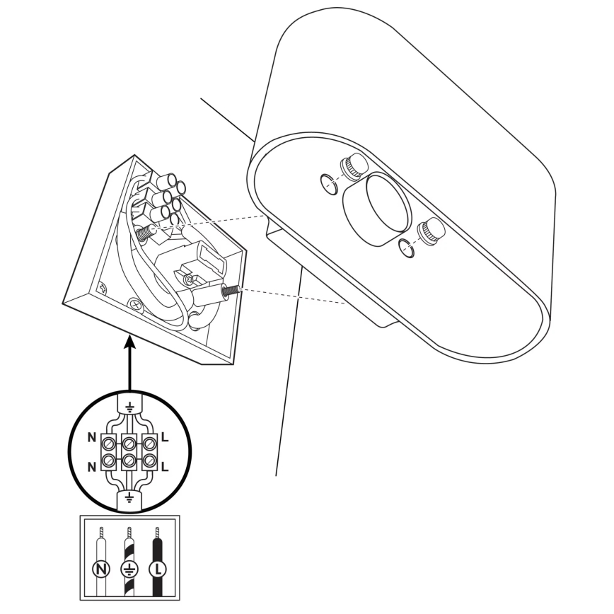 Iluminação de parede ELISSA 1xG9/10W/230V preto