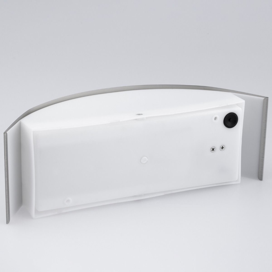 Iluminação de parede exterior 1xE27/14W/230V IP44 cromado mate