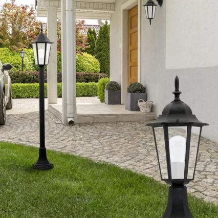 Iluminação de parede exterior 1xE27/20W/230V IP43 preto