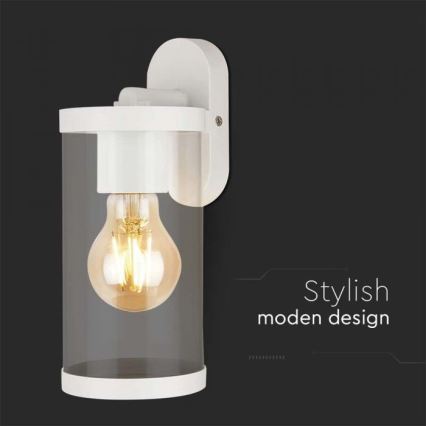 Iluminação de parede exterior 1xE27/60W/230V IP44 branco