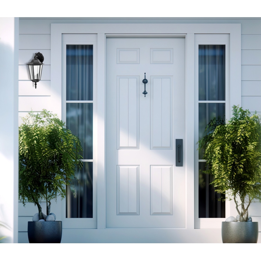 Iluminação de parede exterior 1xE27/60W/230V IP44 preta