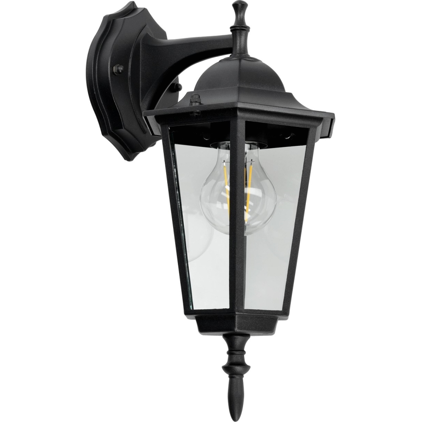 Iluminação de parede exterior 1xE27/60W/230V IP44 preta