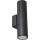 Iluminação de parede exterior 2xGU10/35W/230V IP54 redondo preto