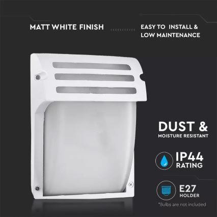 Iluminação de parede exterior AMALFI 1xE27/60W/230V IP44