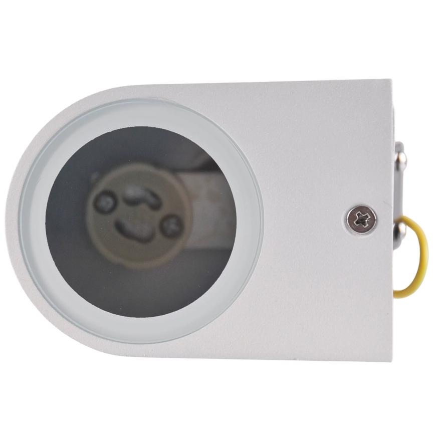 Iluminação de parede exterior BOSTON 1xGU10/10W/230V IP44 branco