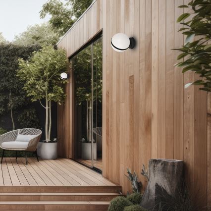 Iluminação de parede exterior CIRCULO 1xE27/40W/230V IP44