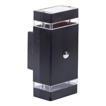 Iluminação de parede exterior com sensor NIZZA 2xGU10/35W/230V IP65