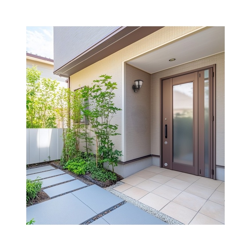 Iluminação de parede exterior com sensor TEVIO 1xE27/60W/230V IP54 preto