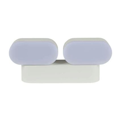 Iluminação de parede exterior flexível LED 2xLED/12W/230V IP65 cinzenta