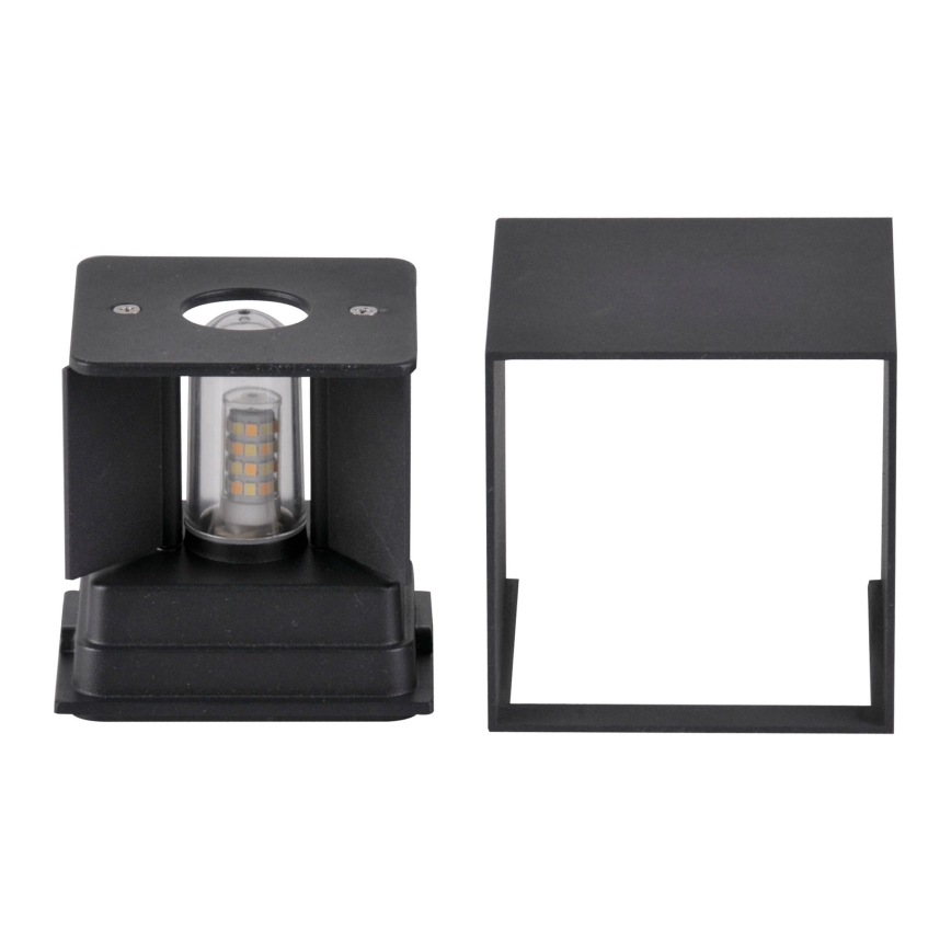 Iluminação de parede exterior KIOTO 1xG9/5W/230V IP44 preta