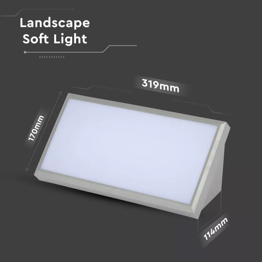 Iluminação de parede exterior LED 1xLED/20W/230V IP65 3000K
