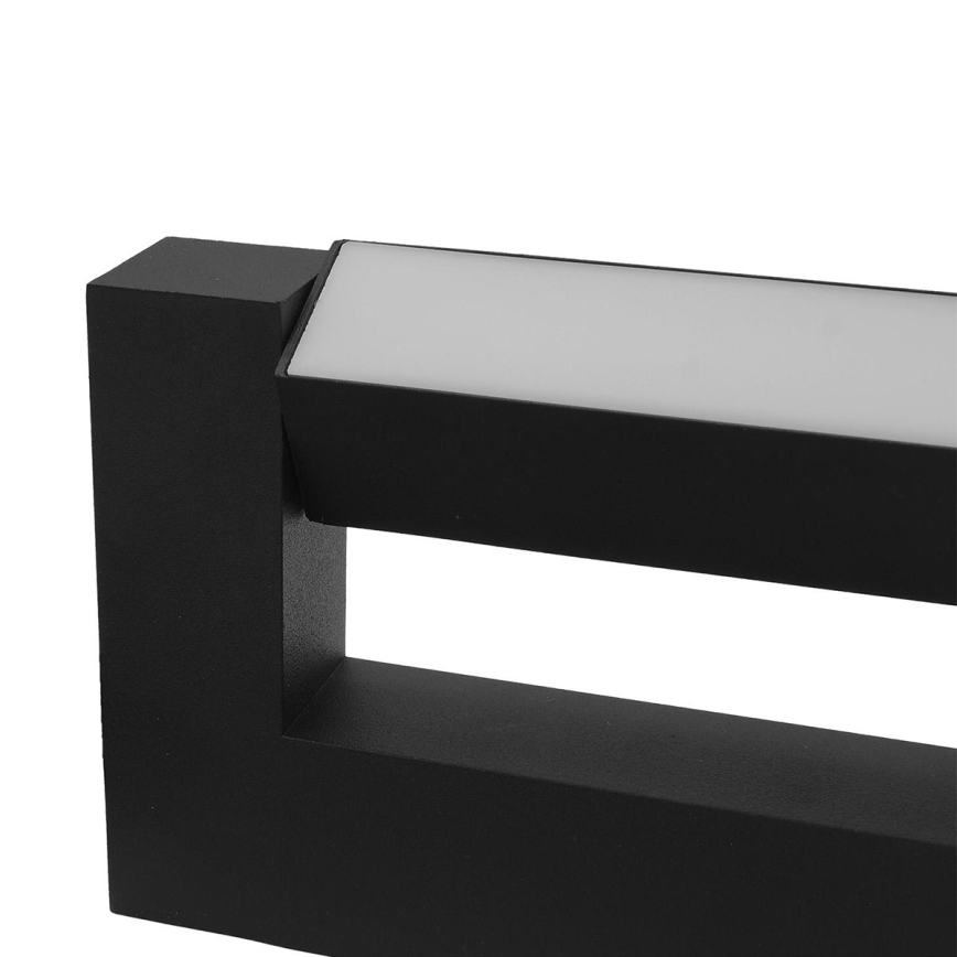 LED Flexível iluminação de parede exterior 2xLED/16W/230V IP54 90 cm preto