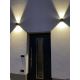 Iluminação de parede exterior LED 2xLED/3W/230V IP54 antracite