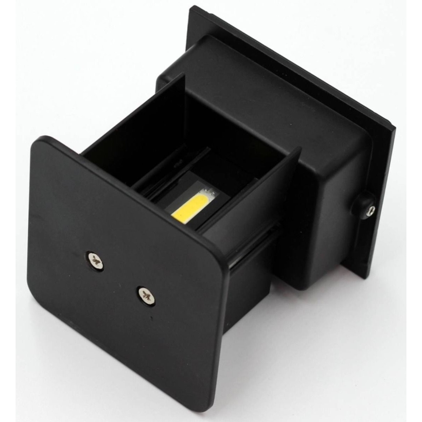 Iluminação de parede exterior LED 2xLED/3W/230V IP54 preta