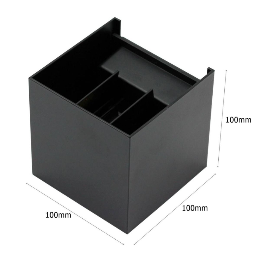 Iluminação de parede exterior LED 2xLED/3W/230V IP54 preta