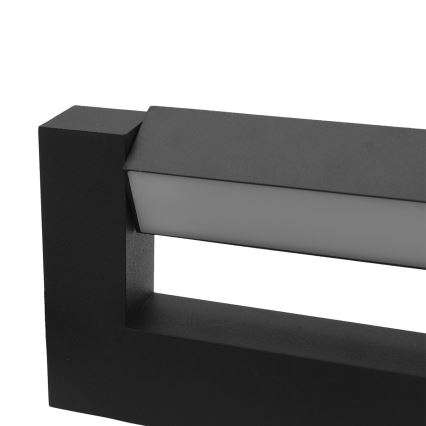 LED Flexível iluminação de parede exterior 2xLED/4W/230V IP54 30 cm preto