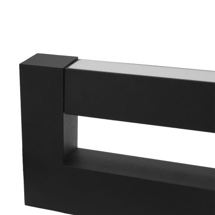 LED Flexível iluminação de parede exterior 2xLED/4W/230V IP54 30 cm preto