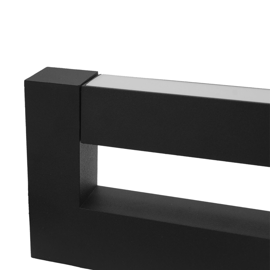 LED Flexível iluminação de parede exterior 2xLED/4W/230V IP54 30 cm preto