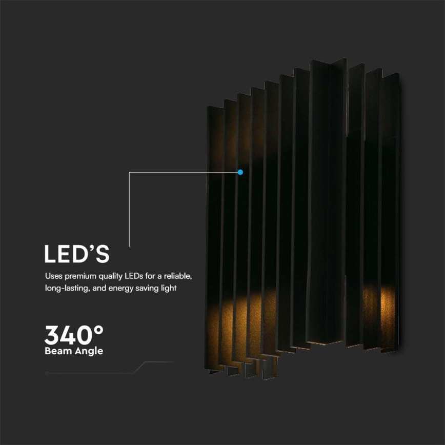 Iluminação de parede exterior LED 2xLED/6W/230V IP65 4000K