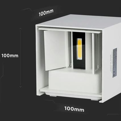 Iluminação de parede exterior LED/5W/230V 3000K IP65 branco