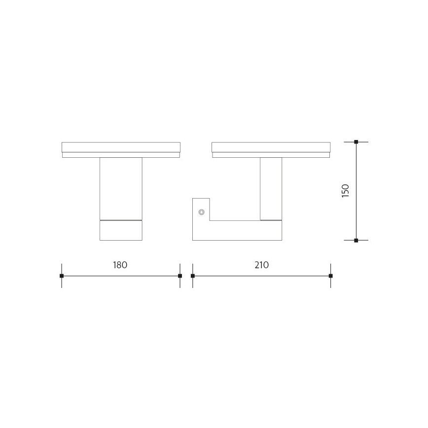 Iluminação de parede exterior LED BARI LED/10W/230V 4000K IP54 antracite