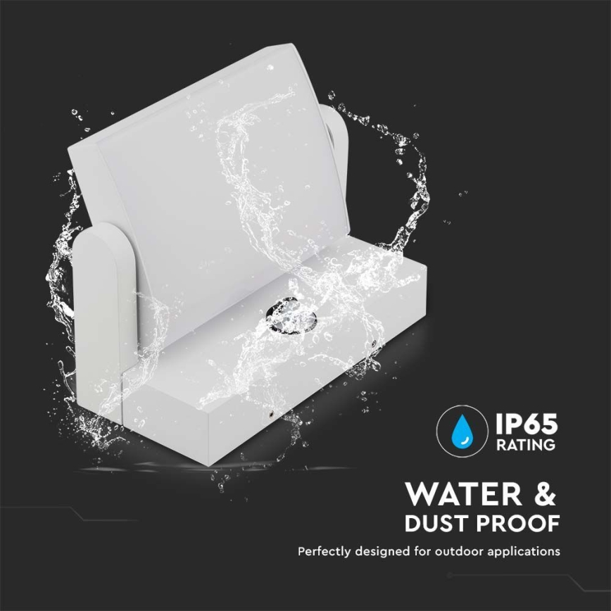 Iluminação de parede exterior LED com sensor LED/17W/230V 3000K IP65 branco