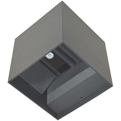 Iluminação de parede exterior LED KREON 2xLED/3W/230V IP54 3000K antracite