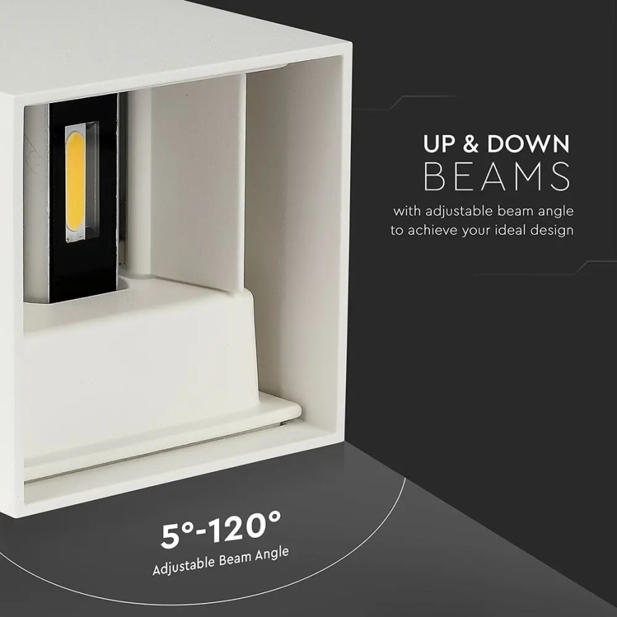 Iluminação de parede exterior LED LED/11W/230V 3000K IP65 branco