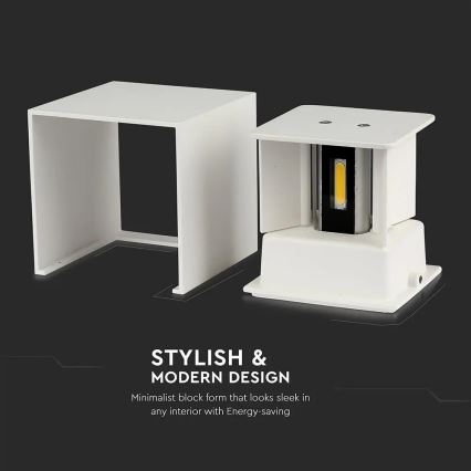 Iluminação de parede exterior LED LED/11W/230V 3000K IP65 branco