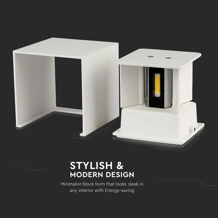 Iluminação de parede exterior LED LED/11W/230V 3000K IP65 branco