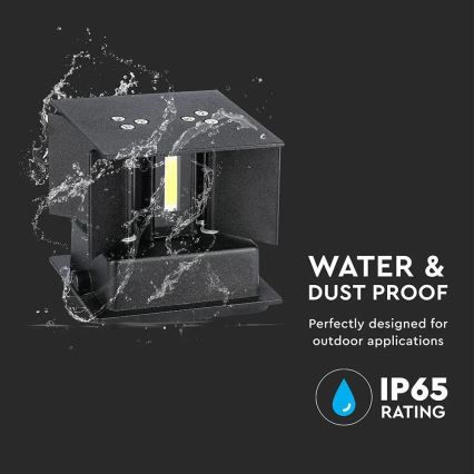 Iluminação de parede exterior LED LED/11W/230V 4000K IP65 preto