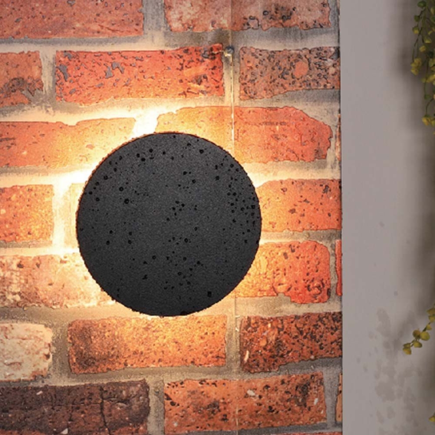 Iluminação de parede exterior LED LED/12W/230V 3000K IP65 preto