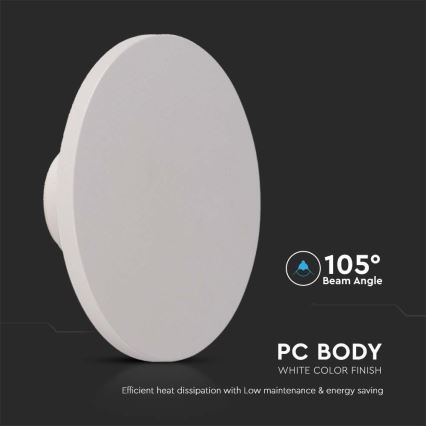 Iluminação de parede exterior LED LED/12W/230V 4000K IP65 branco