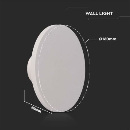 Iluminação de parede exterior LED LED/12W/230V 4000K IP65 branco