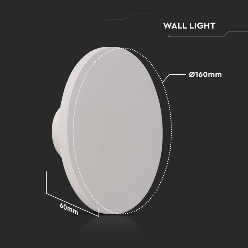 Iluminação de parede exterior LED LED/12W/230V 4000K IP65 branco