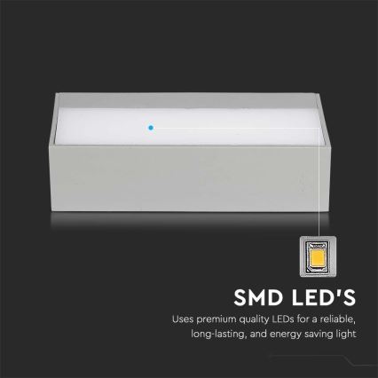 Iluminação de parede exterior LED LED/12W/230V 4000K IP65